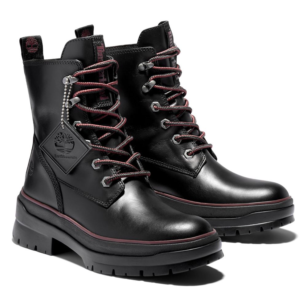 Botas Con Cordones Timberland Mujer Malynn Ek+ Waterproof Negras - Chile BDW-156203